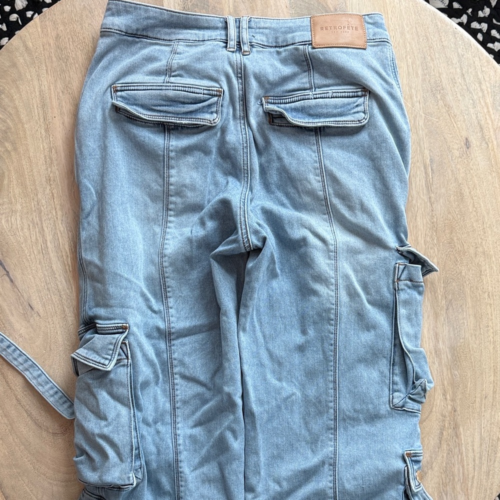 RETROFETE Alejandra Cargo Jeans Denim - Picture 10 of 11